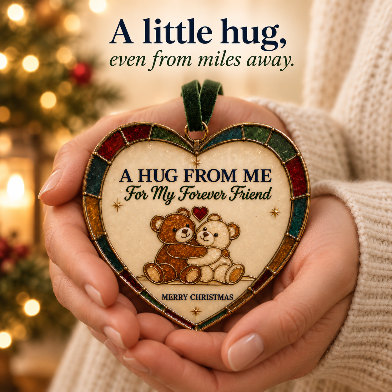 Friendship Heart Christmas Ornament ❤️🎄