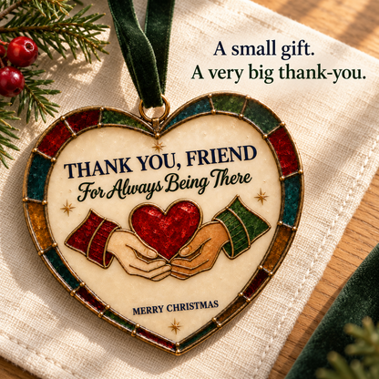 Friendship Heart Christmas Ornament ❤️🎄