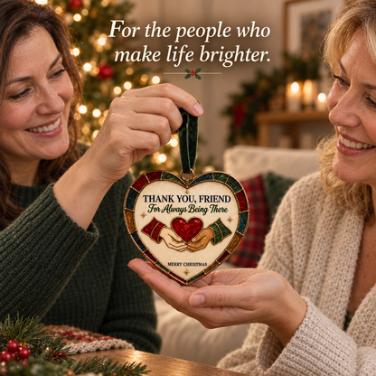 Friendship Heart Christmas Ornament ❤️🎄