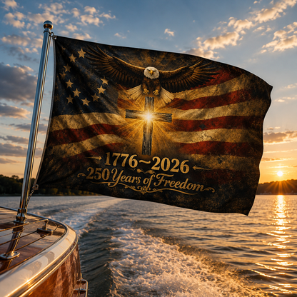 🇺🇸 Limited Edition: "250 Years of Freedom" Faith & Patriotism Flag | 1776-2026 Commemorative (3x5 FT) 🦅✝️