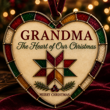 ✨ Heartfelt "Stained-Glass Style" Christmas Ornaments | The Perfect Holiday Gift for Everyone You Love ❤️🎄