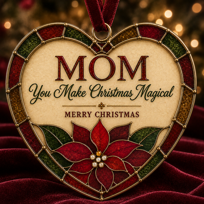 ✨ Heartfelt "Stained-Glass Style" Christmas Ornaments | The Perfect Holiday Gift for Everyone You Love ❤️🎄