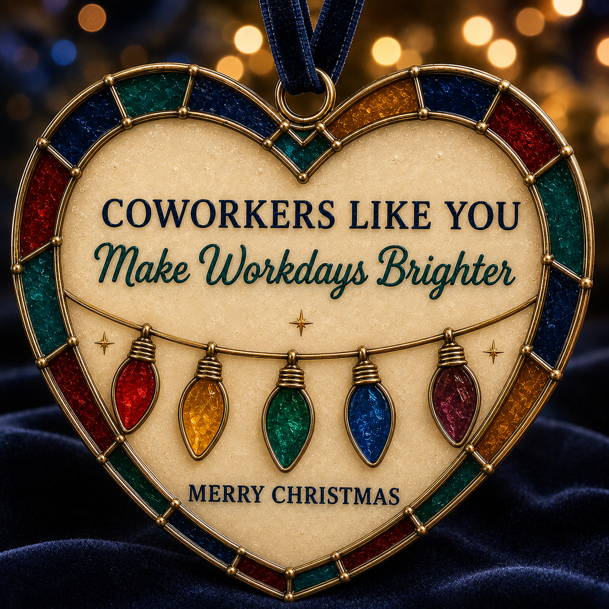 ✨ Heartfelt "Stained-Glass Style" Christmas Ornaments | The Perfect Holiday Gift for Everyone You Love ❤️🎄