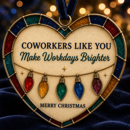 ✨ Heartfelt "Stained-Glass Style" Christmas Ornaments | The Perfect Holiday Gift for Everyone You Love ❤️🎄