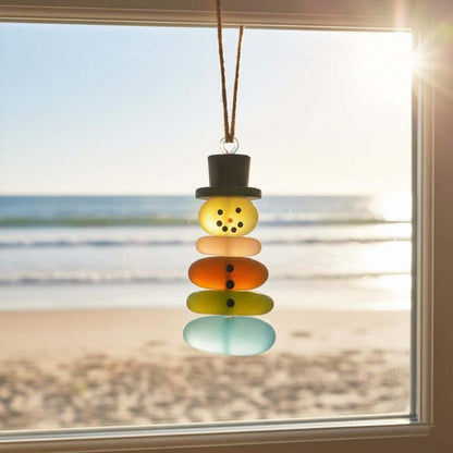 🌊Handmade Sea Glass Christmas Ornament