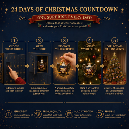 🎄🇺🇸 250th Anniversary Christmas Advent Calendar - ✈Buy 2 Free Shipping