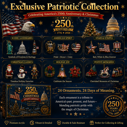 🎄🇺🇸 250th Anniversary Christmas Advent Calendar - ✈Buy 2 Free Shipping