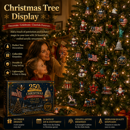 🎄🇺🇸 250th Anniversary Christmas Advent Calendar - ✈Buy 2 Free Shipping