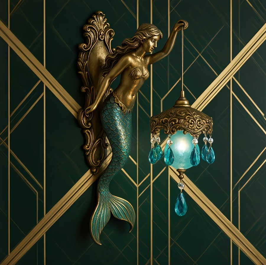 Aurelia™ - Vintage Mermaid Glow Wall Lamp
