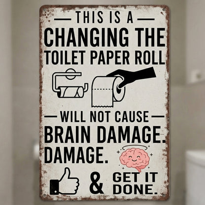 ✨HOT SALE 49% OFF📱🚫Humorous Bathroom Wooden Wall Sign🚽💩
