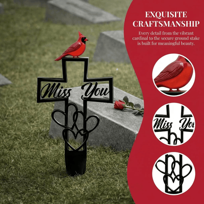 🐦LAST DAY 49% OFF -💖✝️Metal Cemetery Memorial Plaque for Remembrance✝️