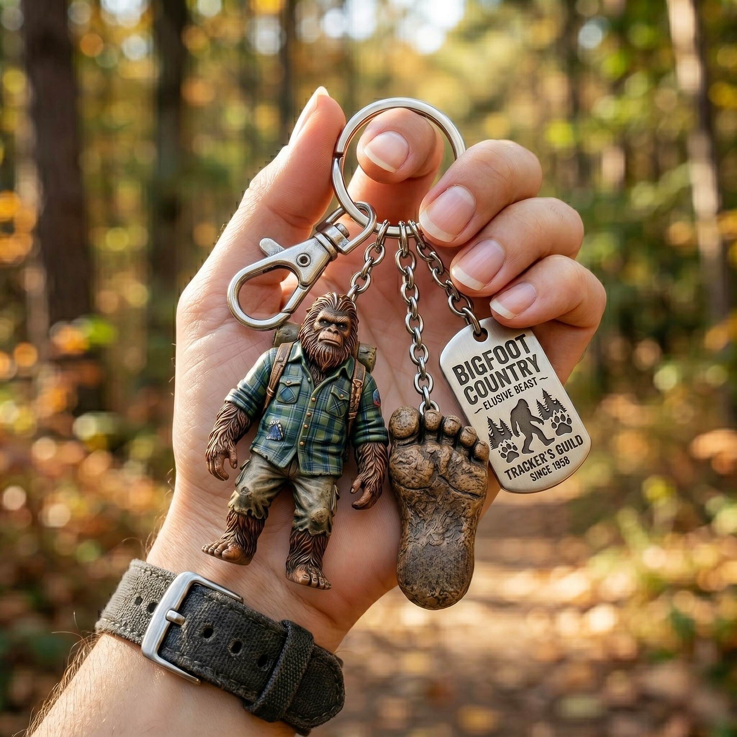 😮🦶Bigfoot Pathfinder Adventure Keychain