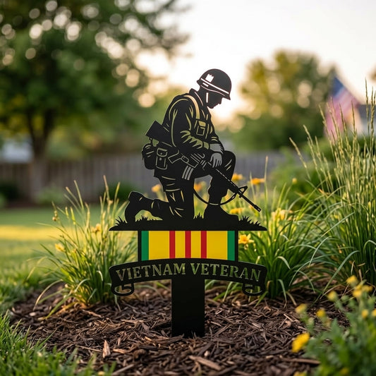 🔥Last Day 49% OFF🔥- Vietnam Veteran Tribute Garden Stake – Honor and Respect