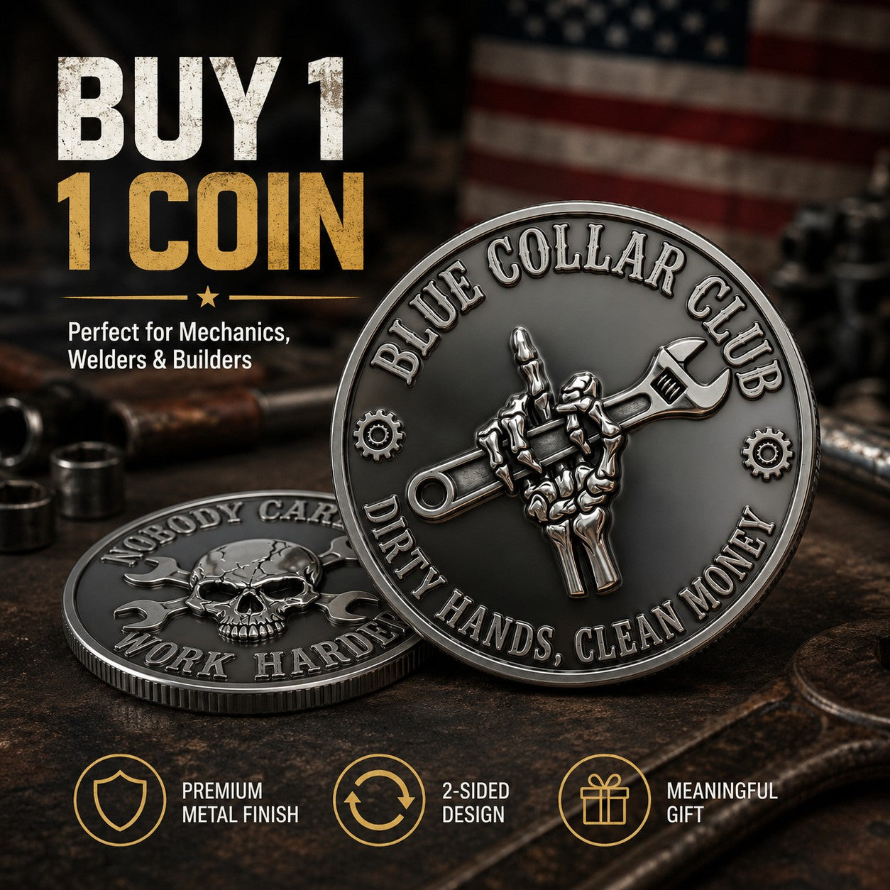 Blue Collar Club Challenge Coin