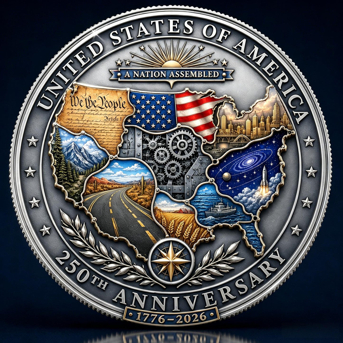 America 250th Anniversary “A Nation Assembled” Commemorative Coin