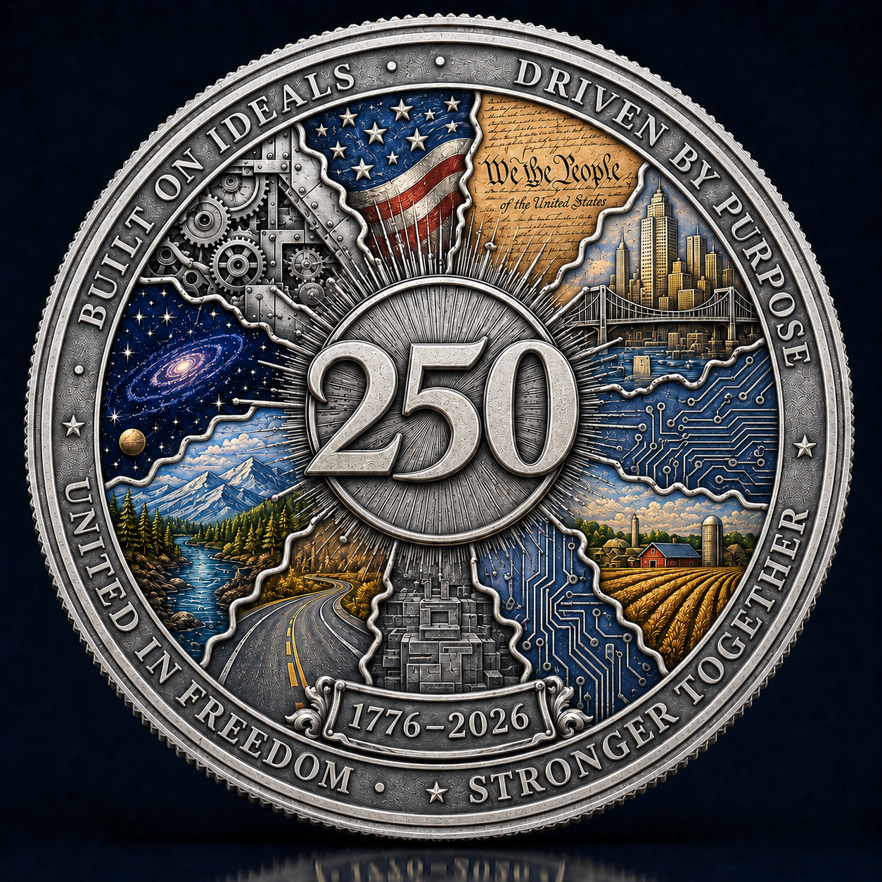 America 250th Anniversary “A Nation Assembled” Commemorative Coin