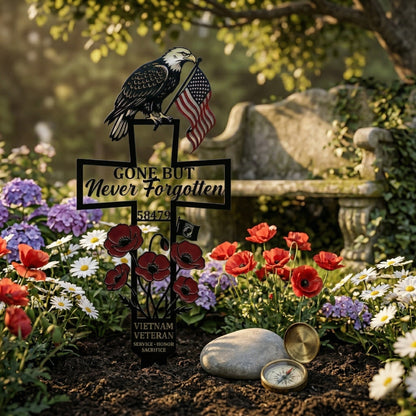 🇺🇸 Last Day Promo: 49% OFF ✝️ Vietnam Veteran Memorial Grave Marker Cross