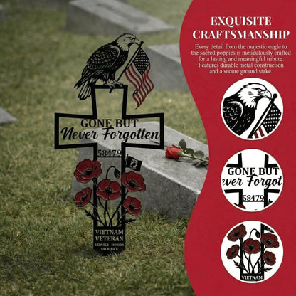 🇺🇸 Last Day Promo: 49% OFF ✝️ Vietnam Veteran Memorial Grave Marker Cross