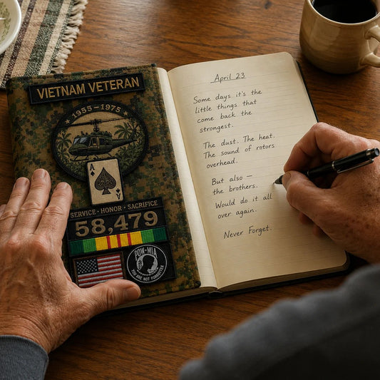 🔥LAST DAY 49% OFF - 🎖️Vietnam Veteran Tactical Journal Notebook