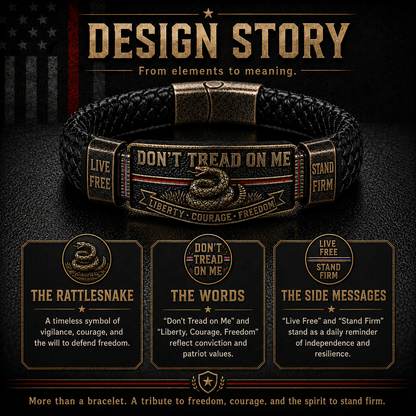 🐍 Don’t Tread On Me Liberty Bracelet