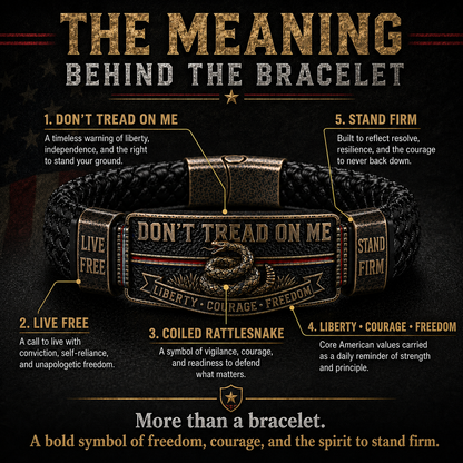 🐍 Don’t Tread On Me Liberty Bracelet