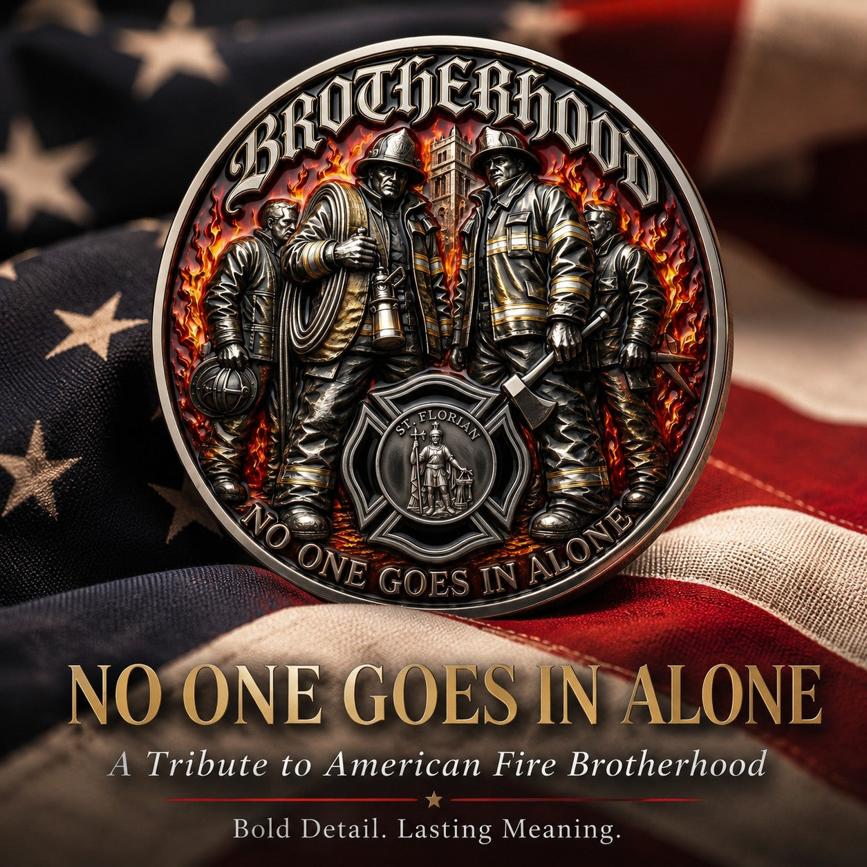 🏆Last Day Promo: 49% OFF Brotherhood Firefighter Challenge Coin