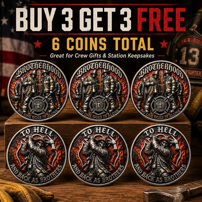 🏆Last Day Promo: 49% OFF Brotherhood Firefighter Challenge Coin