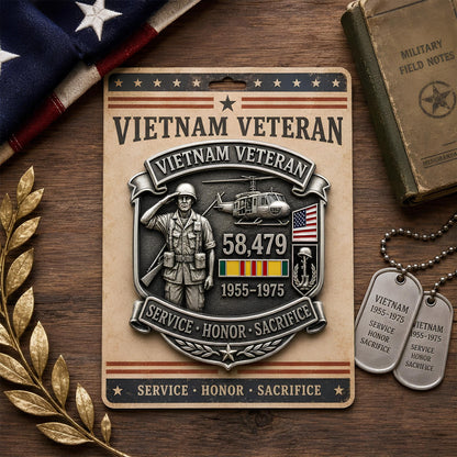 Vietnam Veteran Commemorative Pin Brooch