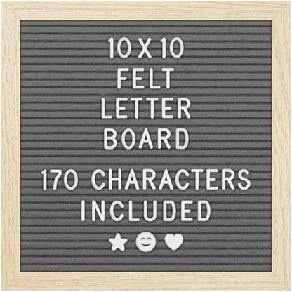 Felt Letter Board - 170 Letters, Numbers and Emojis for Celebrations & Announcements