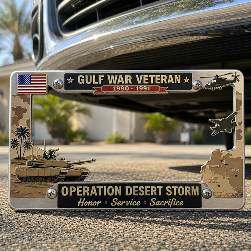 Gulf War Veteran License Plate Frame