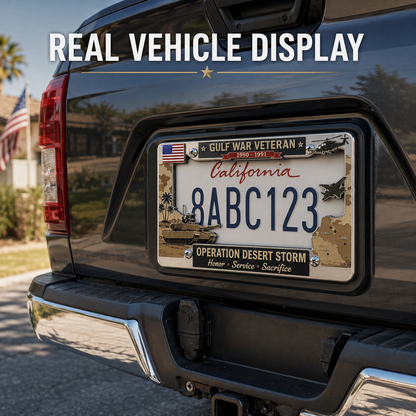 Gulf War Veteran License Plate Frame