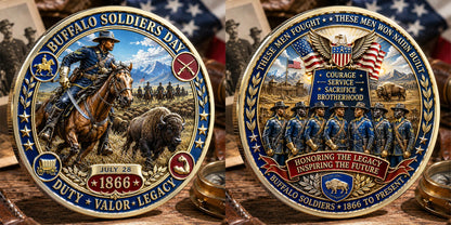 Buffalo Soldiers Day Commemorative Metal Medal