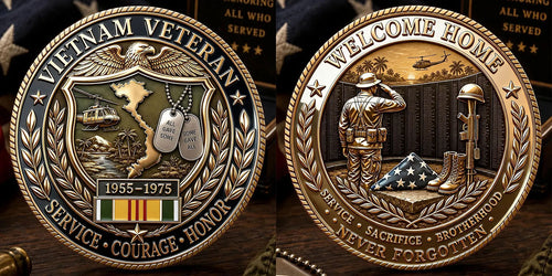 Vietnam Veteran Welcome Home Commemorative Metal Medal