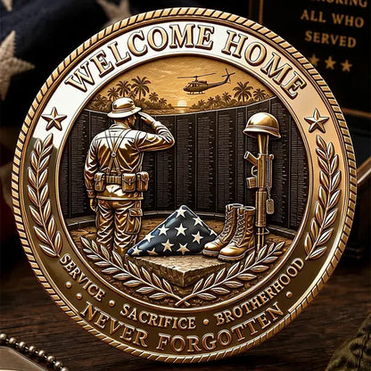 Vietnam Veteran Welcome Home Commemorative Metal Medal