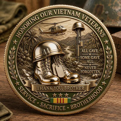 Vietnam Brothers Forever Commemorative Metal Medal