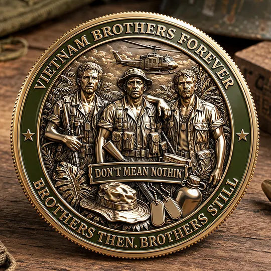 Vietnam Brothers Forever Commemorative Metal Medal