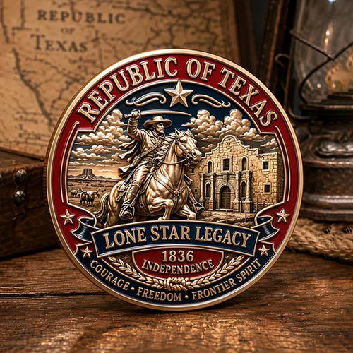Republic of Texas 1836 Commemorative Metal Medal