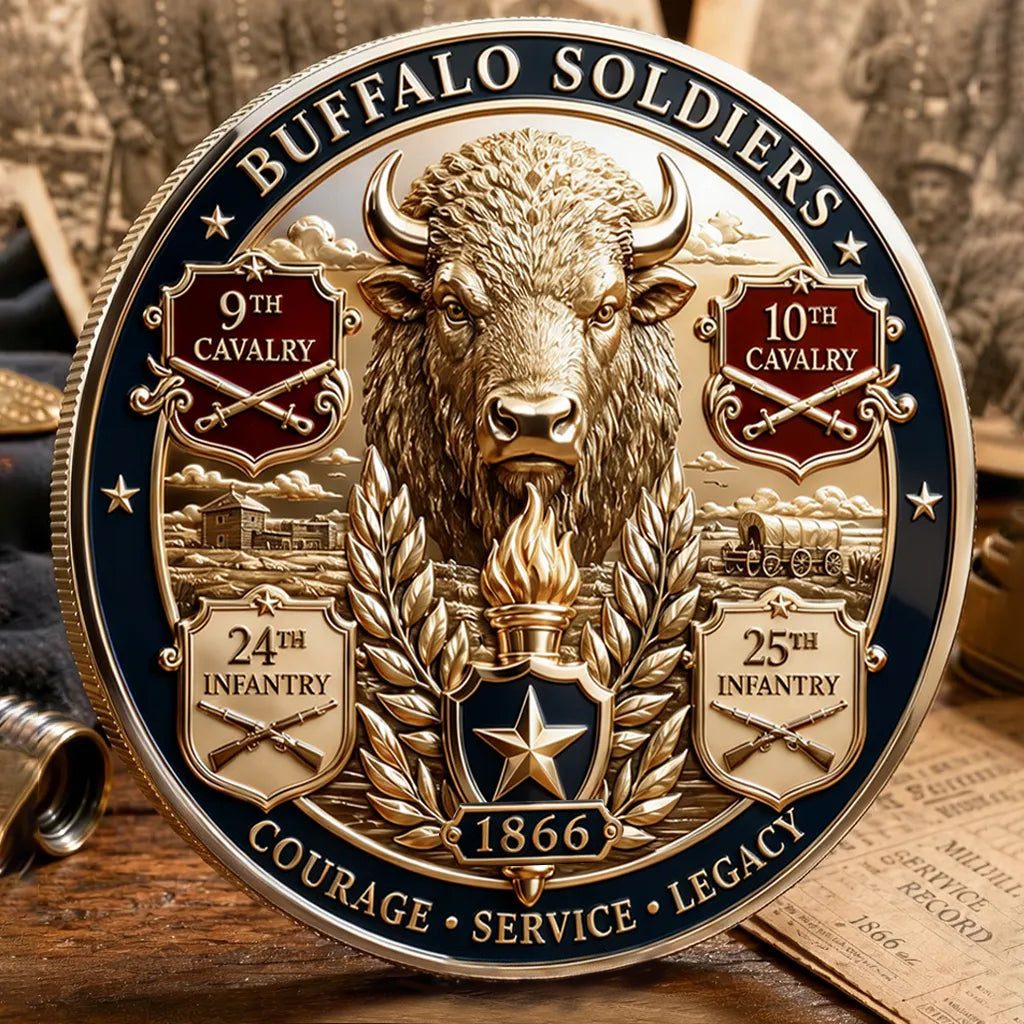 Buffalo Soldiers Commemorative Metal Medal