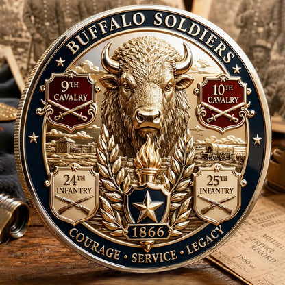 Buffalo Soldiers Commemorative Metal Medal