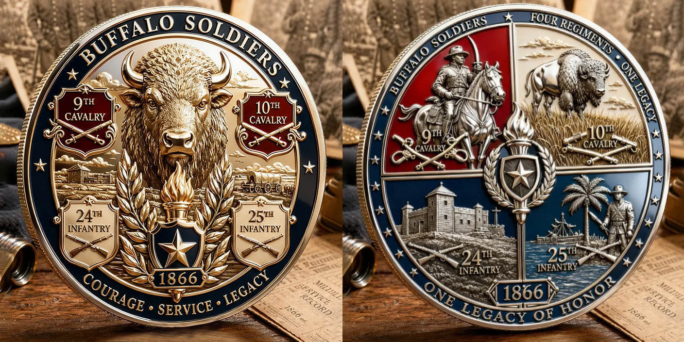 Buffalo Soldiers Commemorative Metal Medal