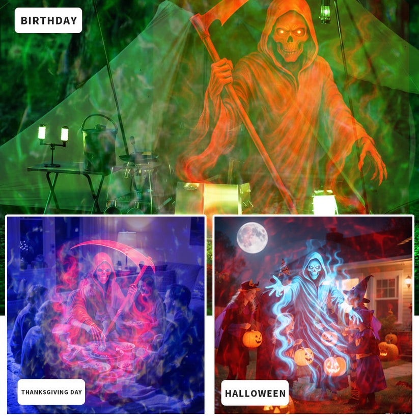 Halloween Skull Dynamic Light 10 Unique HD Projection Patterns