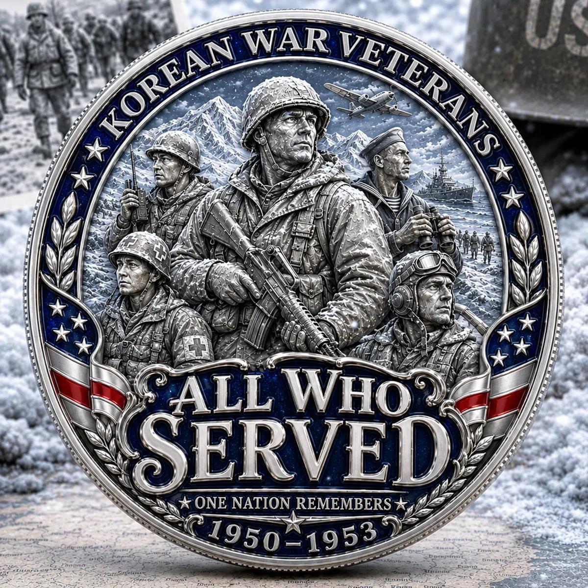 Korean War Veterans 1950-1953 Commemorative Metal Medal