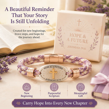 🔥 ✝️ Christian Scripture Faith Bracelet Collection | 6 Meaningful Bible Verse Designs with Raised Gold Cross & Magnetic Clasp   💗✨