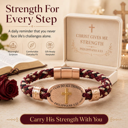 🔥 ✝️ Christian Scripture Faith Bracelet Collection | 6 Meaningful Bible Verse Designs with Raised Gold Cross & Magnetic Clasp   💗✨