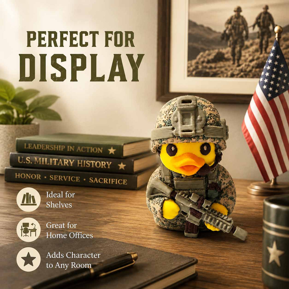 🎁Military Field Dress Duck Figurine
