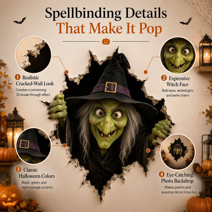🔥 Last Day 50% OFF - Halloween Break-In 3D Wall Decals