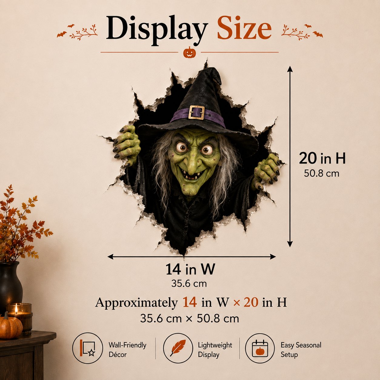 🔥 Last Day 50% OFF - Halloween Break-In 3D Wall Decals