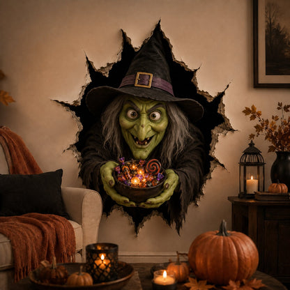 🔥 Last Day 50% OFF - Halloween Break-In 3D Wall Decals