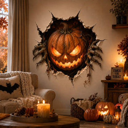 🔥 Last Day 50% OFF - Halloween Break-In 3D Wall Decals