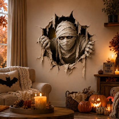 🔥 Last Day 50% OFF - Halloween Break-In 3D Wall Decals